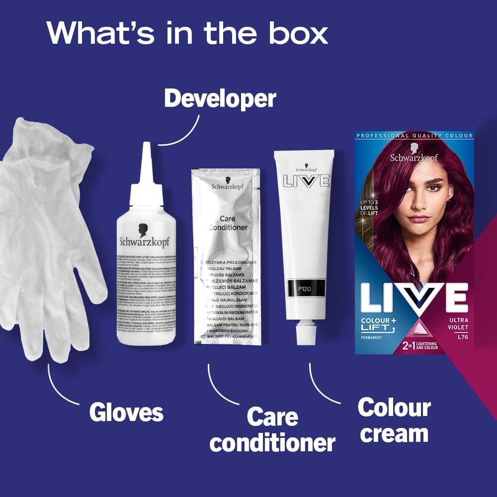 Schwarzkopf LIVE Color XXL Luminance L76 Ultra Violet - Feebella