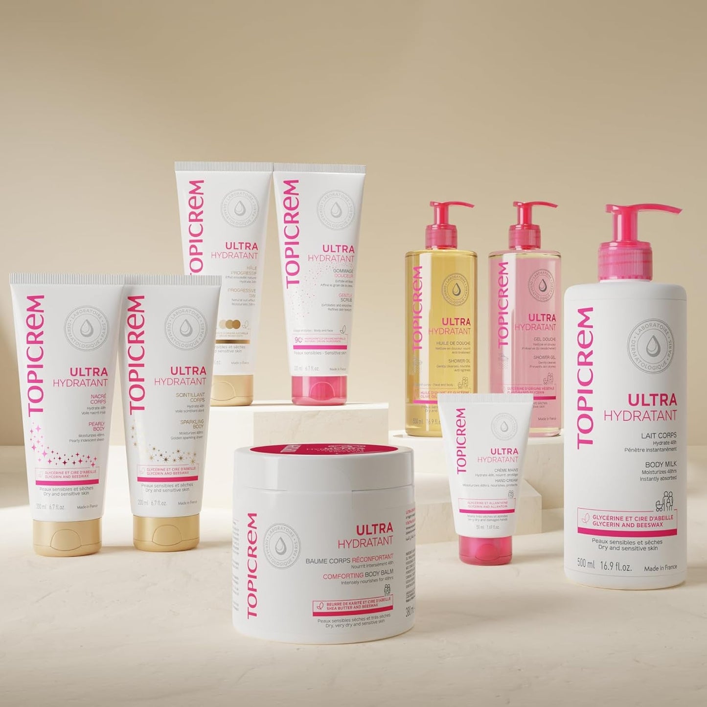 - Ultra Hydratant Lait Corps - Hydrate 48H, Relipide, Protège La Peau - Texture Onctueuse, Odeur Délicate - Crème Hydratante Pour Peaux Sensibles - Fabrication Française - 500 Ml - Feebella