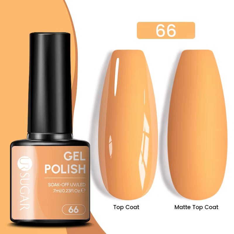 7Ml Champagne Gold Paillettes Gel Vernis À Ongles Brillants Paillettes Étincelantes Français Semi-Permanent Peinture À Ongles Gel UV - Feebella