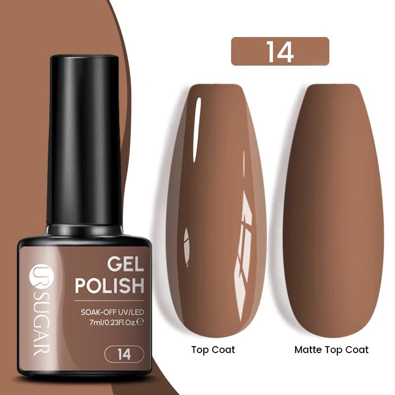 7Ml Champagne Gold Paillettes Gel Vernis À Ongles Brillants Paillettes Étincelantes Français Semi-Permanent Peinture À Ongles Gel UV - Feebella