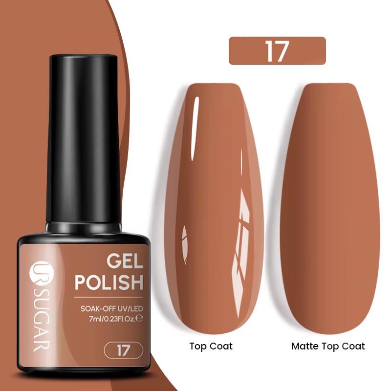 7Ml Champagne Gold Paillettes Gel Vernis À Ongles Brillants Paillettes Étincelantes Français Semi-Permanent Peinture À Ongles Gel UV - Feebella