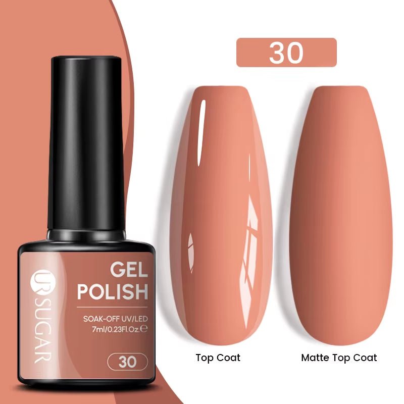 7Ml Champagne Gold Paillettes Gel Vernis À Ongles Brillants Paillettes Étincelantes Français Semi-Permanent Peinture À Ongles Gel UV - Feebella