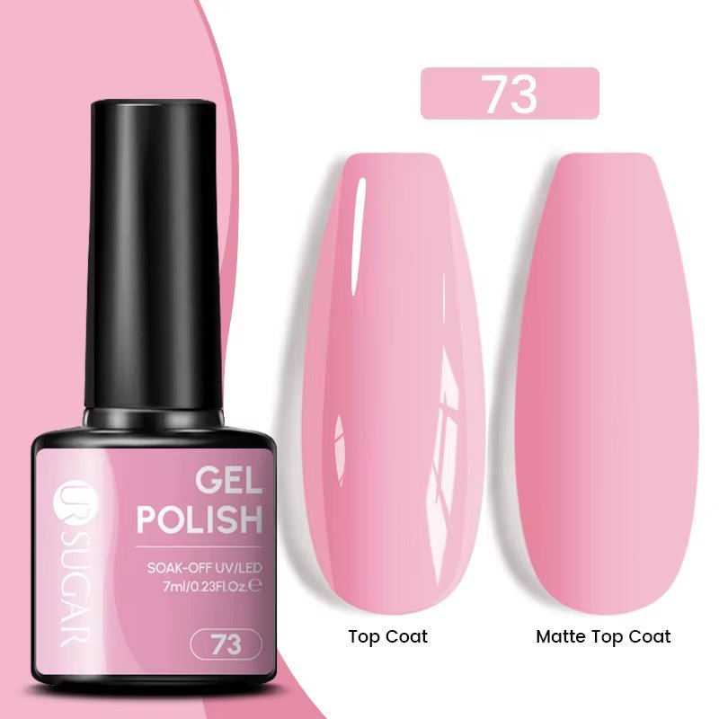 7Ml Champagne Gold Paillettes Gel Vernis À Ongles Brillants Paillettes Étincelantes Français Semi-Permanent Peinture À Ongles Gel UV - Feebella