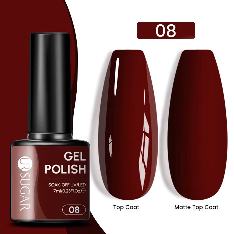 7Ml Champagne Gold Paillettes Gel Vernis À Ongles Brillants Paillettes Étincelantes Français Semi-Permanent Peinture À Ongles Gel UV - Feebella
