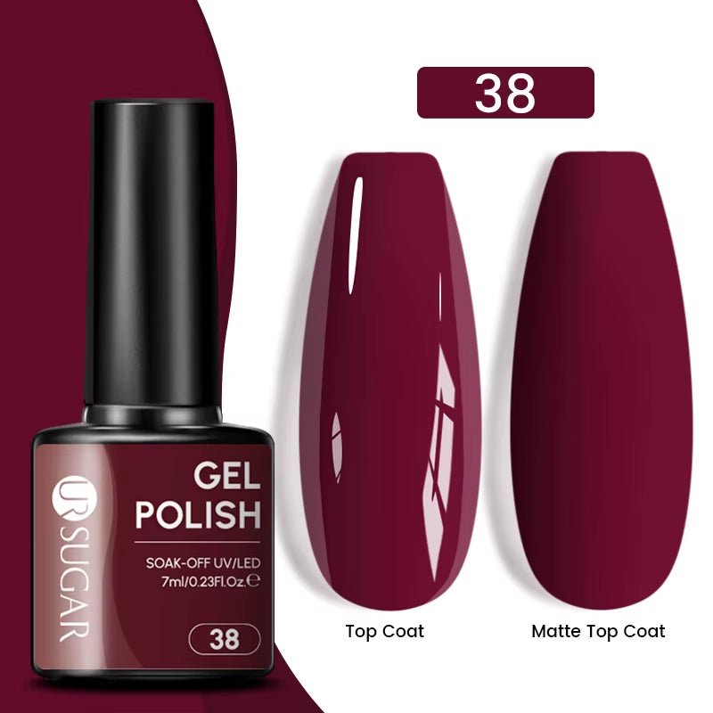 7Ml Champagne Gold Paillettes Gel Vernis À Ongles Brillants Paillettes Étincelantes Français Semi-Permanent Peinture À Ongles Gel UV - Feebella