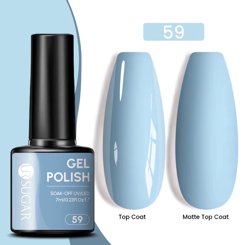 7Ml Champagne Gold Paillettes Gel Vernis À Ongles Brillants Paillettes Étincelantes Français Semi-Permanent Peinture À Ongles Gel UV - Feebella