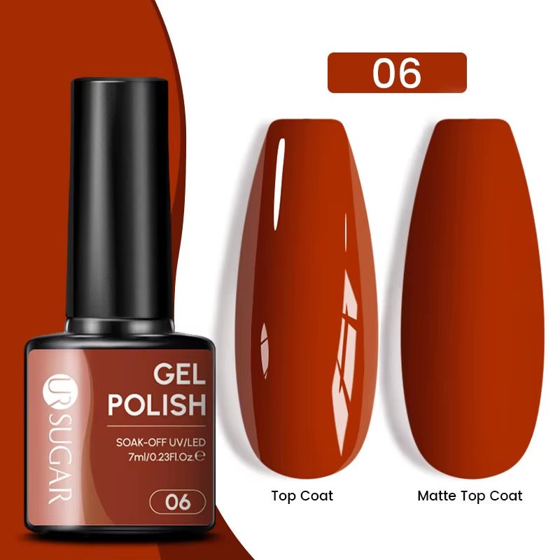 7Ml Champagne Gold Paillettes Gel Vernis À Ongles Brillants Paillettes Étincelantes Français Semi-Permanent Peinture À Ongles Gel UV - Feebella