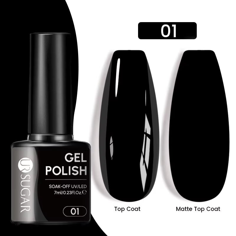 7Ml Champagne Gold Paillettes Gel Vernis À Ongles Brillants Paillettes Étincelantes Français Semi-Permanent Peinture À Ongles Gel UV - Feebella