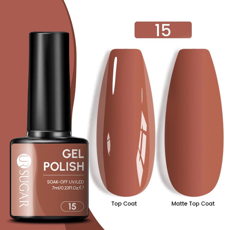 7Ml Champagne Gold Paillettes Gel Vernis À Ongles Brillants Paillettes Étincelantes Français Semi-Permanent Peinture À Ongles Gel UV - Feebella