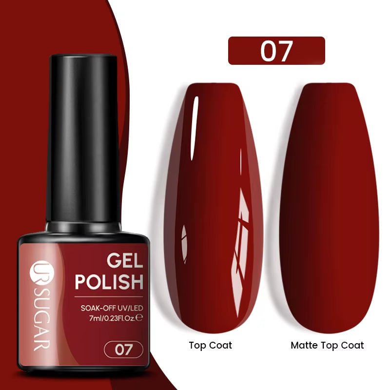 7Ml Champagne Gold Paillettes Gel Vernis À Ongles Brillants Paillettes Étincelantes Français Semi-Permanent Peinture À Ongles Gel UV - Feebella