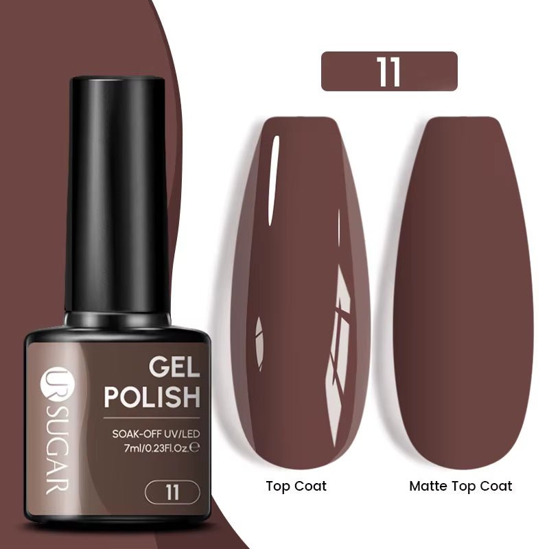7Ml Champagne Gold Paillettes Gel Vernis À Ongles Brillants Paillettes Étincelantes Français Semi-Permanent Peinture À Ongles Gel UV - Feebella