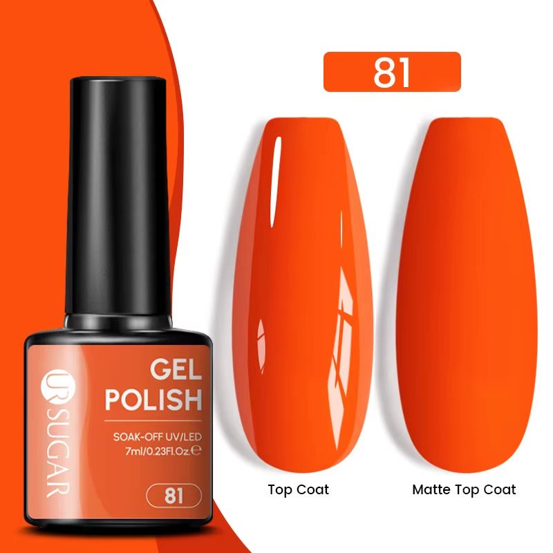 7Ml Champagne Gold Paillettes Gel Vernis À Ongles Brillants Paillettes Étincelantes Français Semi-Permanent Peinture À Ongles Gel UV - Feebella