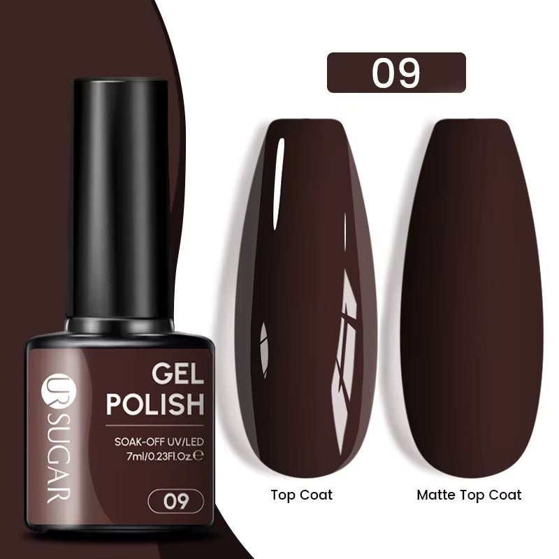 7Ml Champagne Gold Paillettes Gel Vernis À Ongles Brillants Paillettes Étincelantes Français Semi-Permanent Peinture À Ongles Gel UV - Feebella