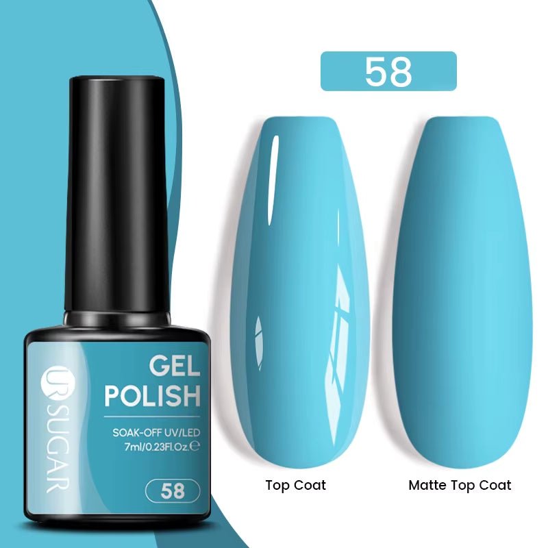 7Ml Champagne Gold Paillettes Gel Vernis À Ongles Brillants Paillettes Étincelantes Français Semi-Permanent Peinture À Ongles Gel UV - Feebella