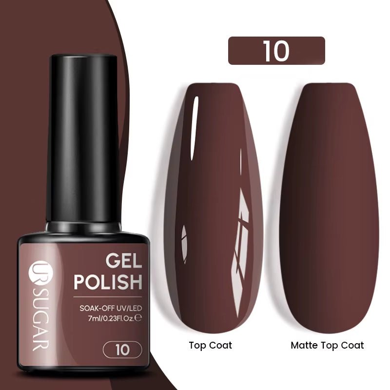 7Ml Champagne Gold Paillettes Gel Vernis À Ongles Brillants Paillettes Étincelantes Français Semi-Permanent Peinture À Ongles Gel UV - Feebella