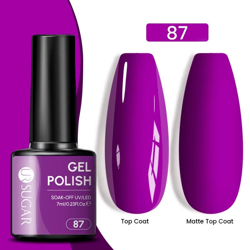 7Ml Champagne Gold Paillettes Gel Vernis À Ongles Brillants Paillettes Étincelantes Français Semi-Permanent Peinture À Ongles Gel UV - Feebella
