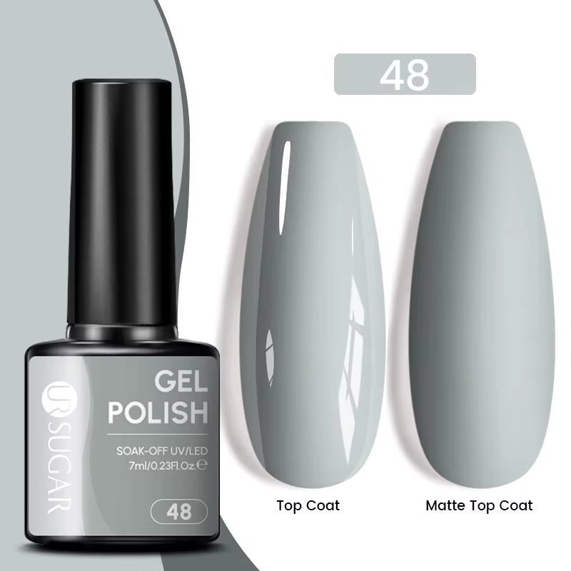 7Ml Champagne Gold Paillettes Gel Vernis À Ongles Brillants Paillettes Étincelantes Français Semi-Permanent Peinture À Ongles Gel UV - Feebella