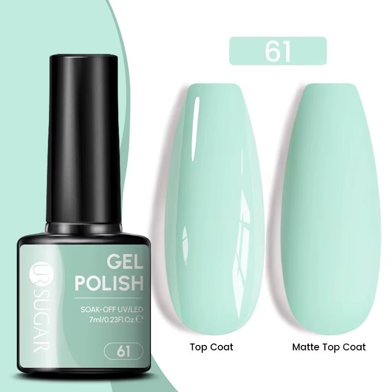 7Ml Champagne Gold Paillettes Gel Vernis À Ongles Brillants Paillettes Étincelantes Français Semi-Permanent Peinture À Ongles Gel UV - Feebella