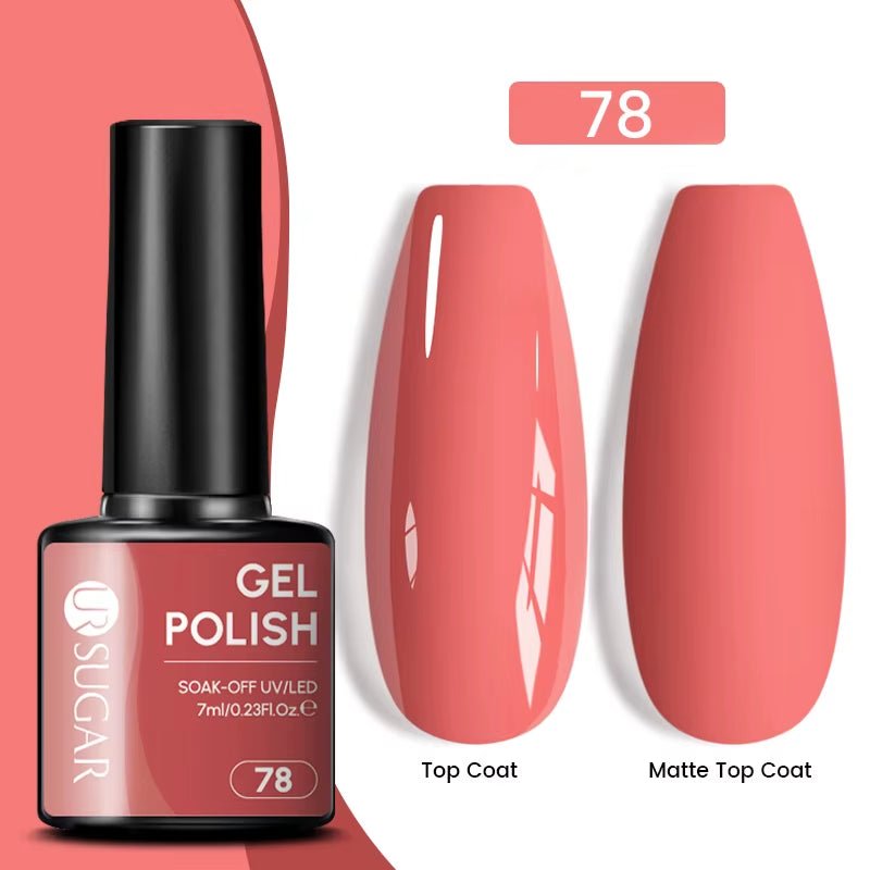 7Ml Champagne Gold Paillettes Gel Vernis À Ongles Brillants Paillettes Étincelantes Français Semi-Permanent Peinture À Ongles Gel UV - Feebella