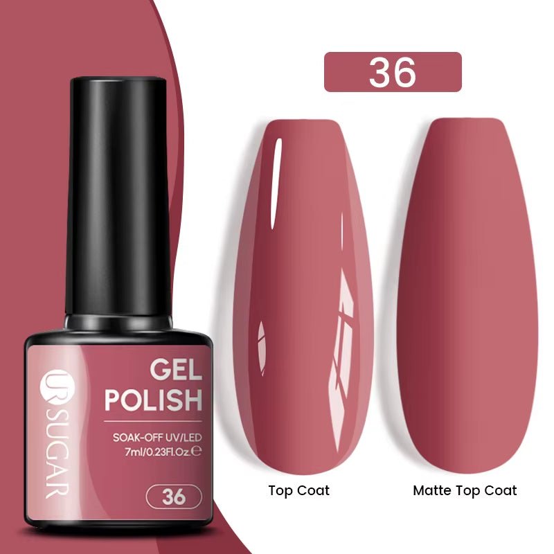 7Ml Champagne Gold Paillettes Gel Vernis À Ongles Brillants Paillettes Étincelantes Français Semi-Permanent Peinture À Ongles Gel UV - Feebella