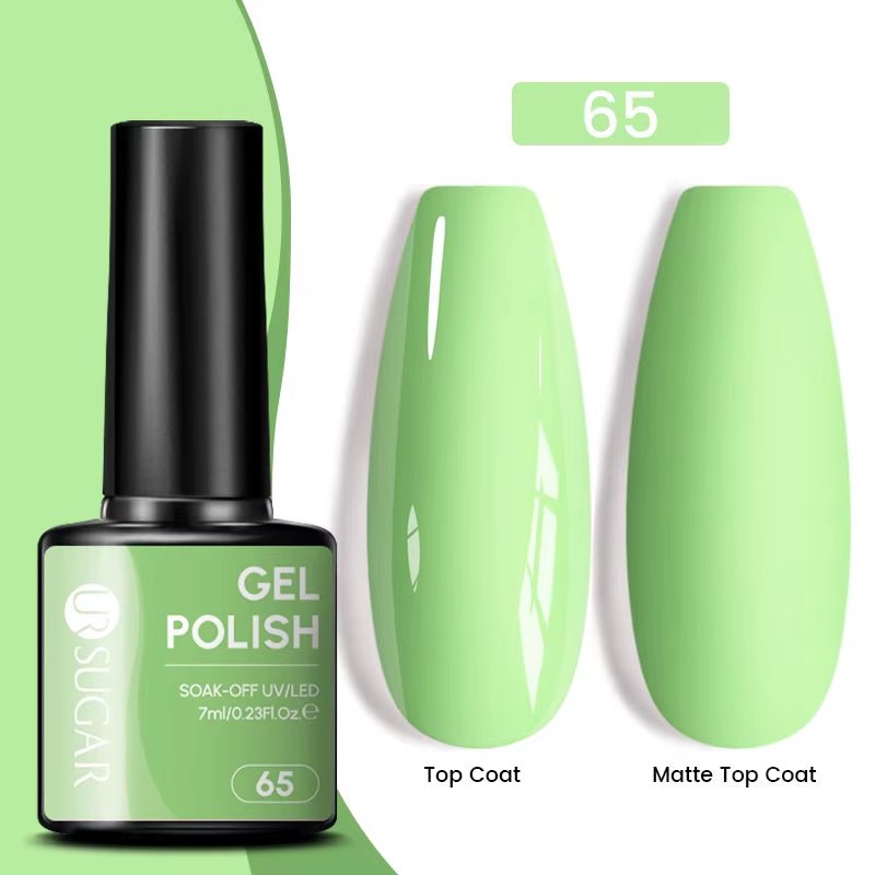 7Ml Champagne Gold Paillettes Gel Vernis À Ongles Brillants Paillettes Étincelantes Français Semi-Permanent Peinture À Ongles Gel UV - Feebella