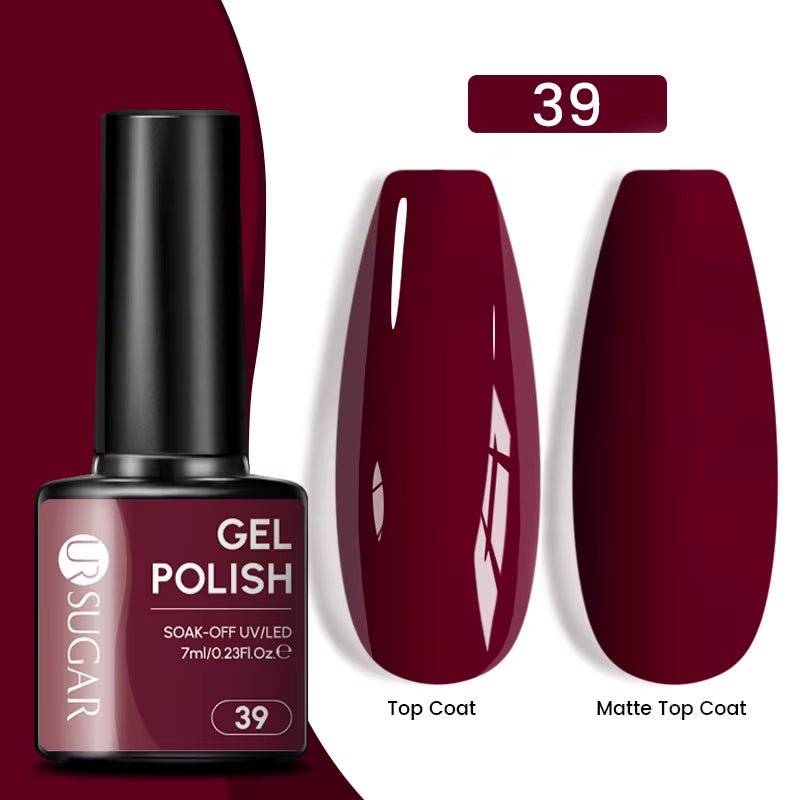 7Ml Champagne Gold Paillettes Gel Vernis À Ongles Brillants Paillettes Étincelantes Français Semi-Permanent Peinture À Ongles Gel UV - Feebella