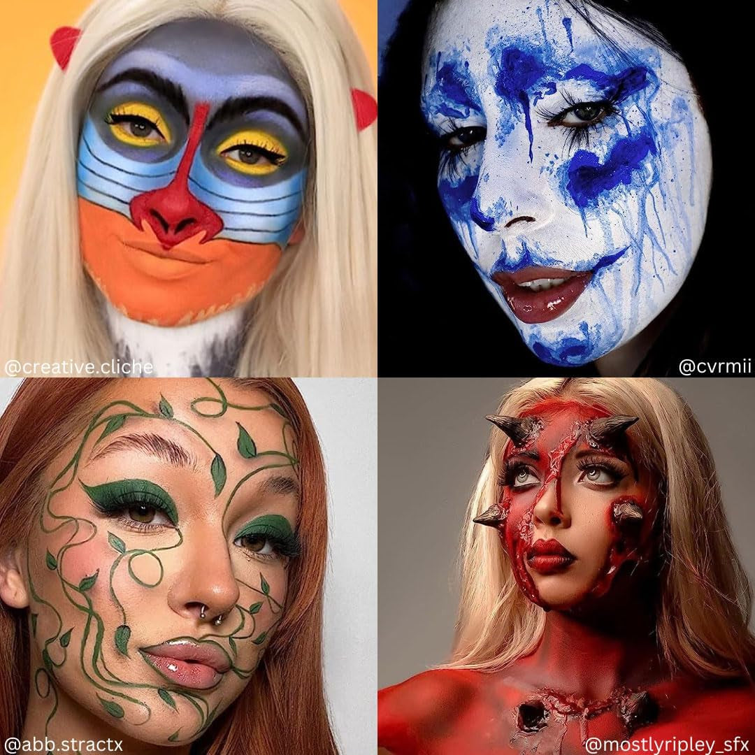 Mehron Paradise Makeup AQ - Palette De 8 Couleurs (Basic) | Palette De Peintures Corporelles Et Visage Magnétiques Rechargeables | Maquillage Professionnel Pour Costumes, SFX, Halloween Et Cosplay