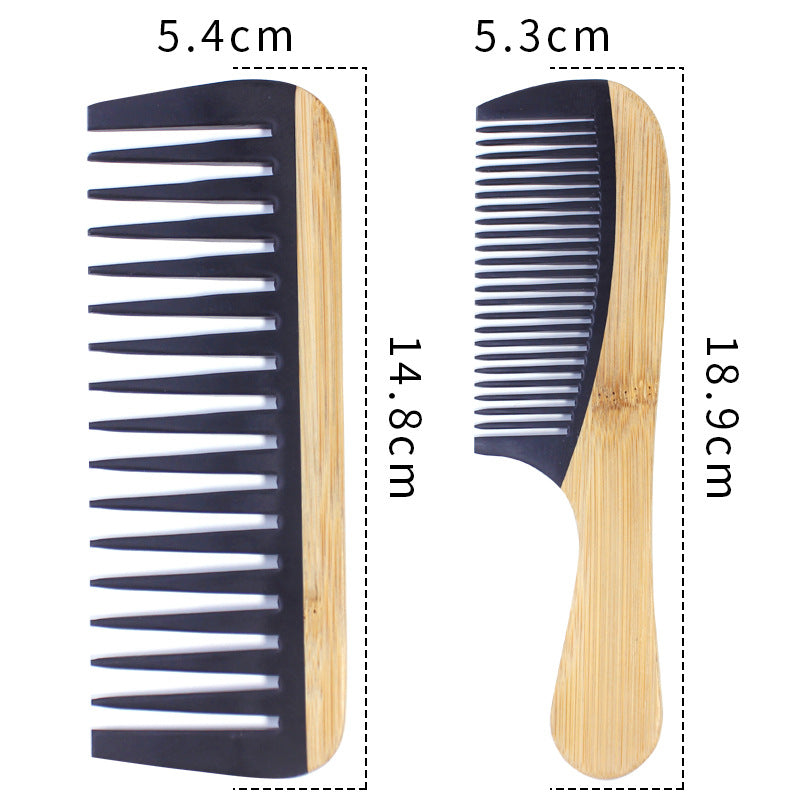Peigne à cheveux en bambou pour femmes - Conception en bois antistatique
