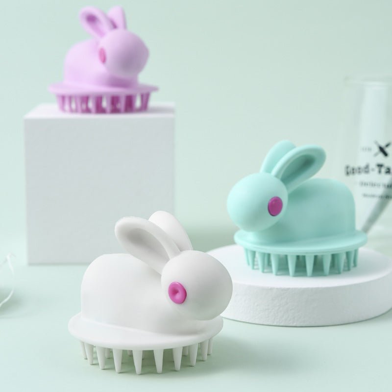 Brosse à shampooing en caoutchouc souple pour le massage du cuir chevelu des enfants - Feebella