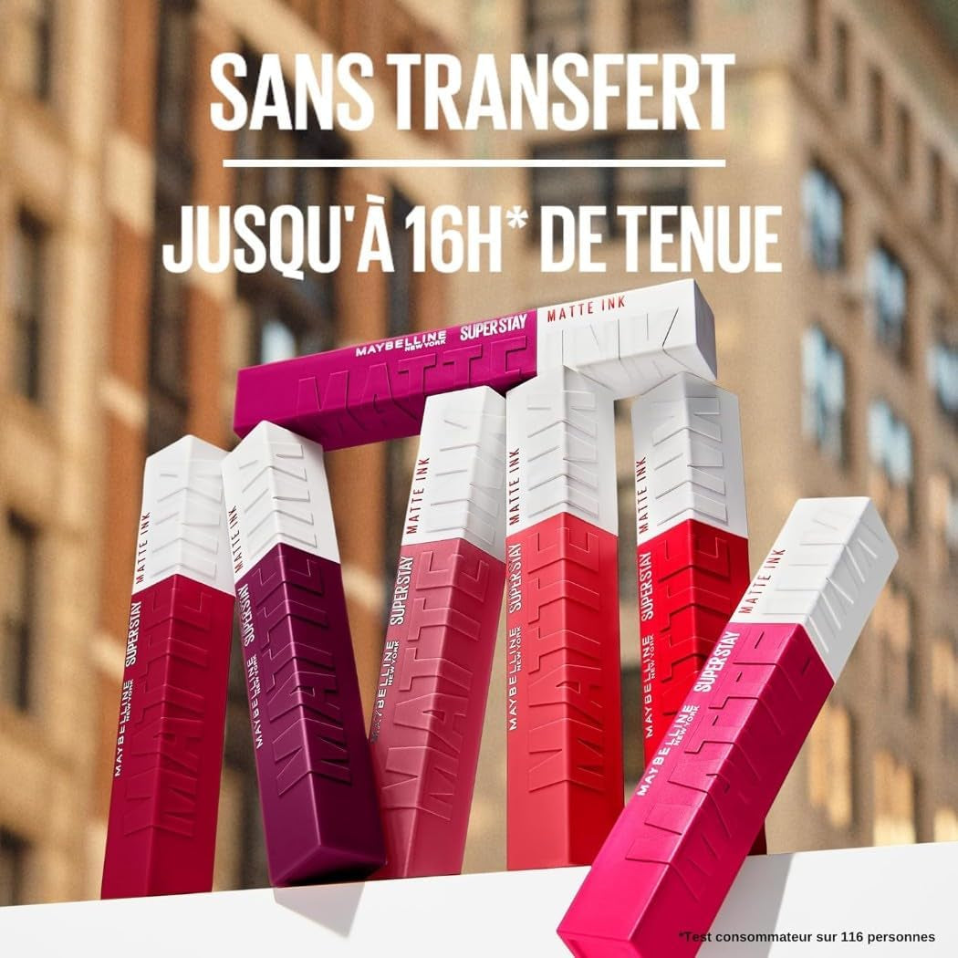 New York - Coffret Exclusif De 6 Rouges À Lèvres Liquides Longue Tenue - Superstay Matte Ink - Teintes: Lover (15)/Seductress (65)/Artist (120)/Dancer (118)/Pioneer (20)/Voyager (50)