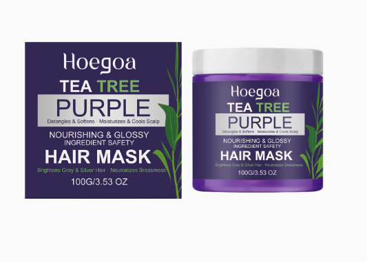 Shampooing violet pour l'élimination du teint jaune et les soins capillaires