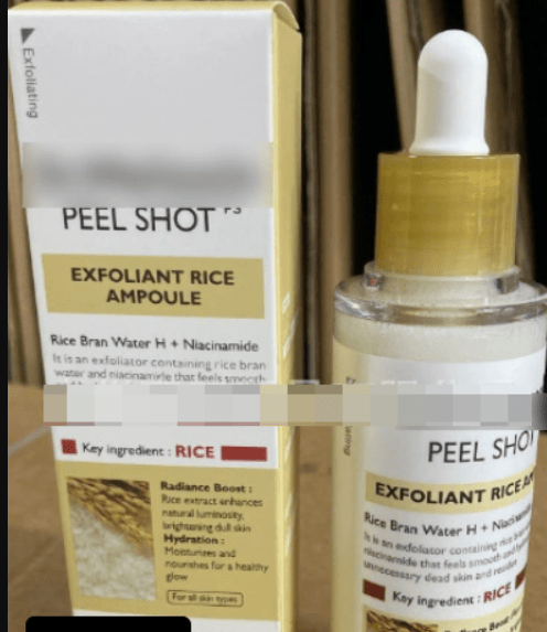 Liquide Exfoliant Hydratant au Riz - Feebella