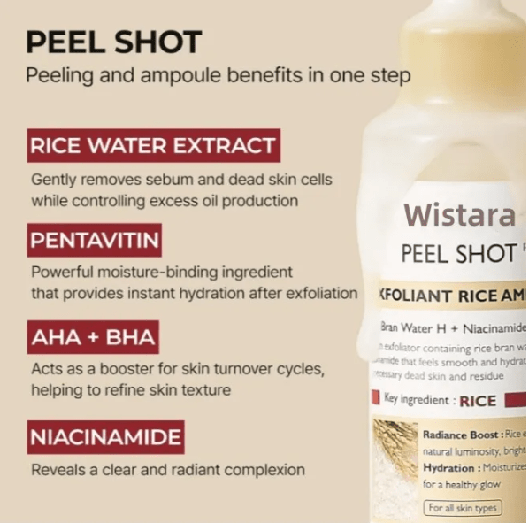 Liquide Exfoliant Hydratant au Riz - Feebella
