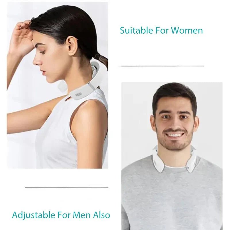 Masseur cervical Protable Mini masseur de cou et d'épaule Massage profond du cou Presse chaude Soins de pressage du cou - Feebella