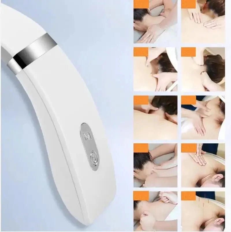 Masseur cervical Protable Mini masseur de cou et d'épaule Massage profond du cou Presse chaude Soins de pressage du cou - Feebella