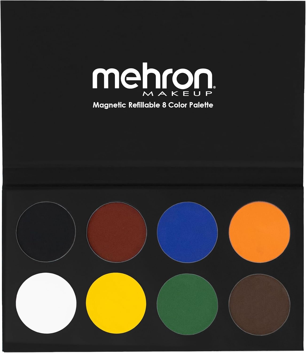 Mehron Paradise Makeup AQ - Palette De 8 Couleurs (Basic) | Palette De Peintures Corporelles Et Visage Magnétiques Rechargeables | Maquillage Professionnel Pour Costumes, SFX, Halloween Et Cosplay - Feebella
