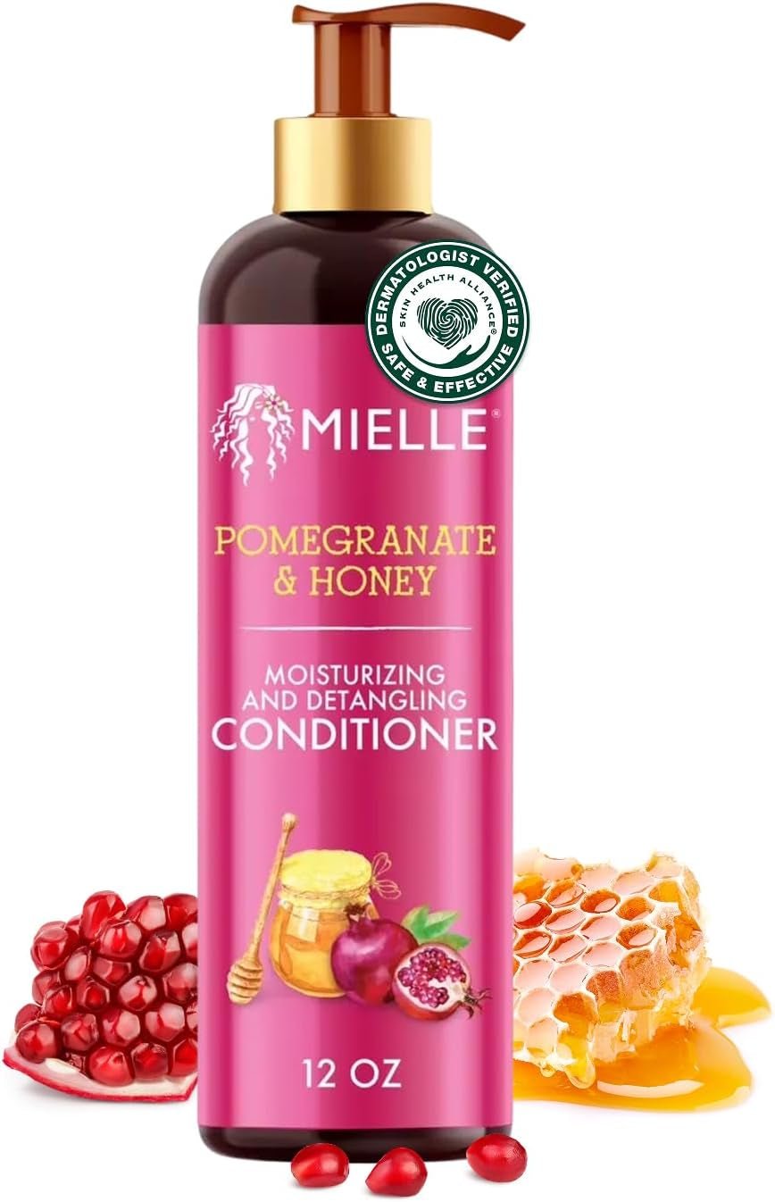 Mielle Après-Shampooing Hydratant Et Démêlant À La Grenade Et Au Miel, 12 Oz, Blanc, 355 ML (1 Pièce) - Feebella