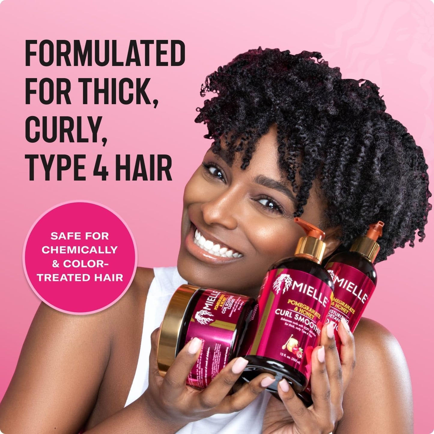 Mielle Après-Shampooing Hydratant Et Démêlant À La Grenade Et Au Miel, 12 Oz, Blanc, 355 ML (1 Pièce) - Feebella