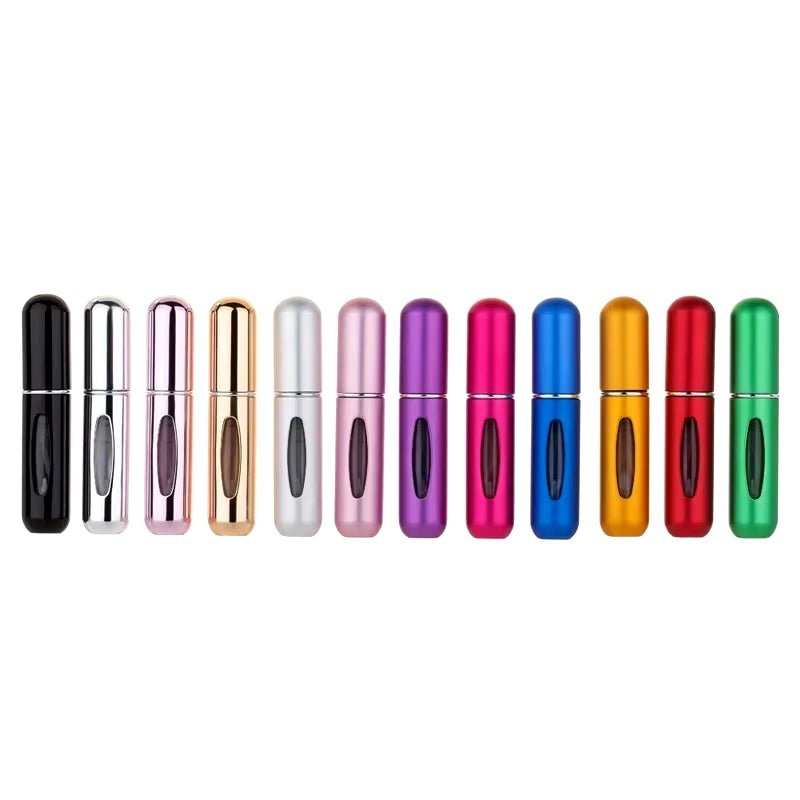 Mini bouteille de parfum rechargeable portable de 5 ml et 8 ml avec pompe à parfum de pulvérisation Conteneurs cosmétiques vides Bouteille d'atomiseur pour outil de voyage - Feebella