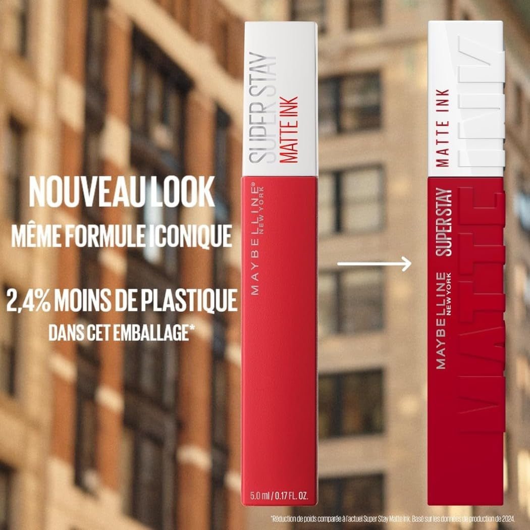 New York - Coffret Exclusif De 6 Rouges À Lèvres Liquides Longue Tenue - Superstay Matte Ink - Teintes: Lover (15)/Seductress (65)/Artist (120)/Dancer (118)/Pioneer (20)/Voyager (50) - Feebella