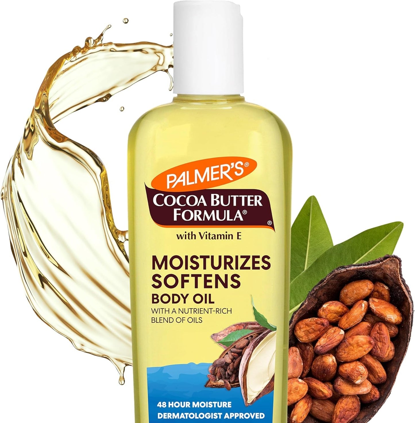 Palmers Cocoa Butter Formula with Vitamin E Moisturizing Body Oil for Unisex 8.5 Oz Oil - Feebella