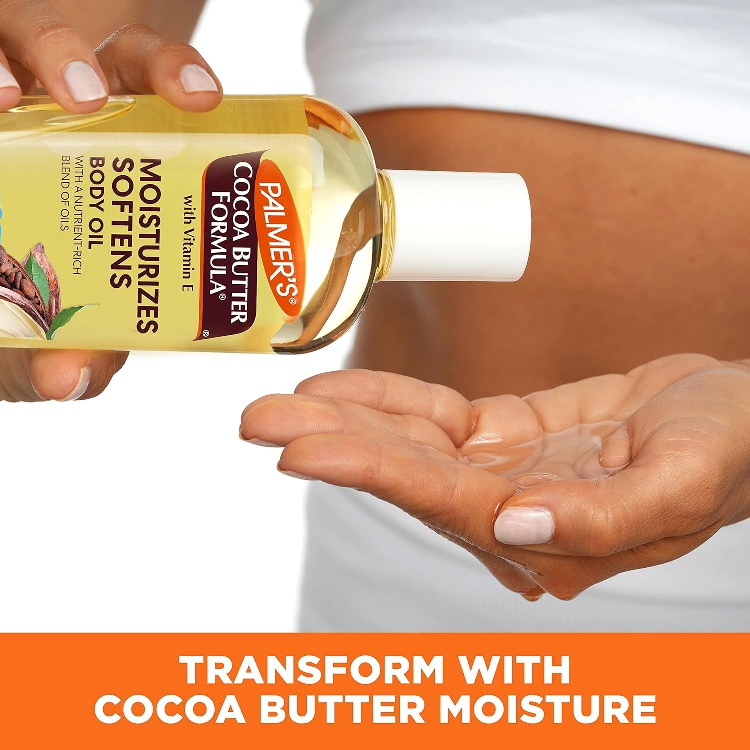 Palmers Cocoa Butter Formula with Vitamin E Moisturizing Body Oil for Unisex 8.5 Oz Oil - Feebella