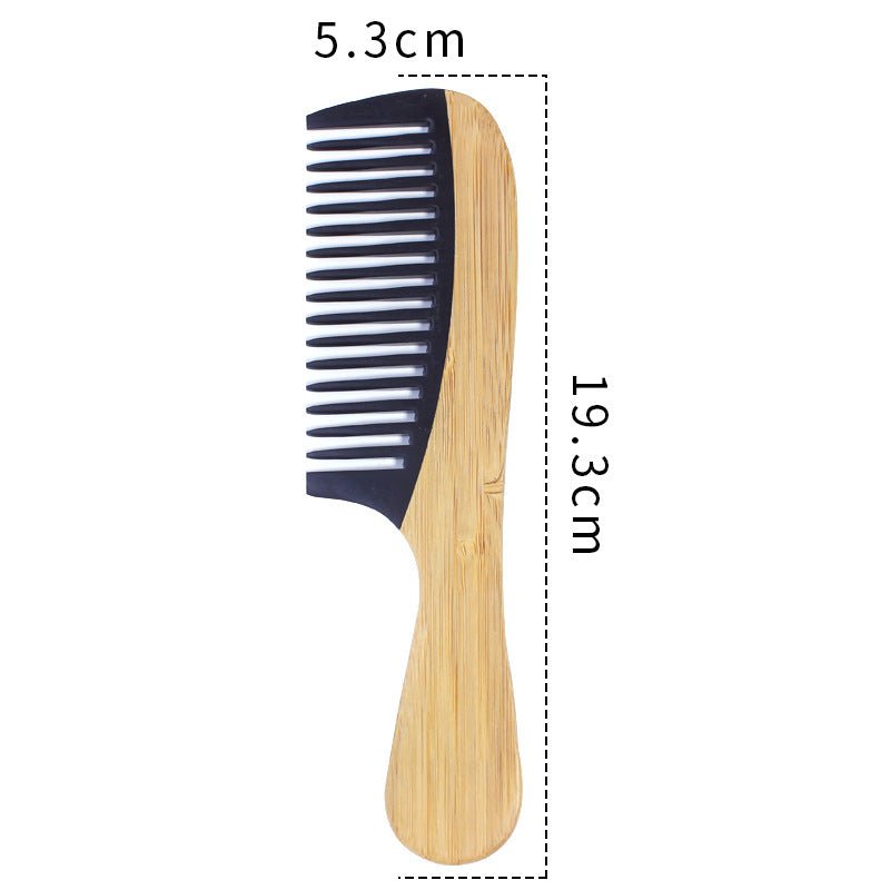 Peigne à cheveux en bambou pour femmes - Conception en bois antistatique - Feebella