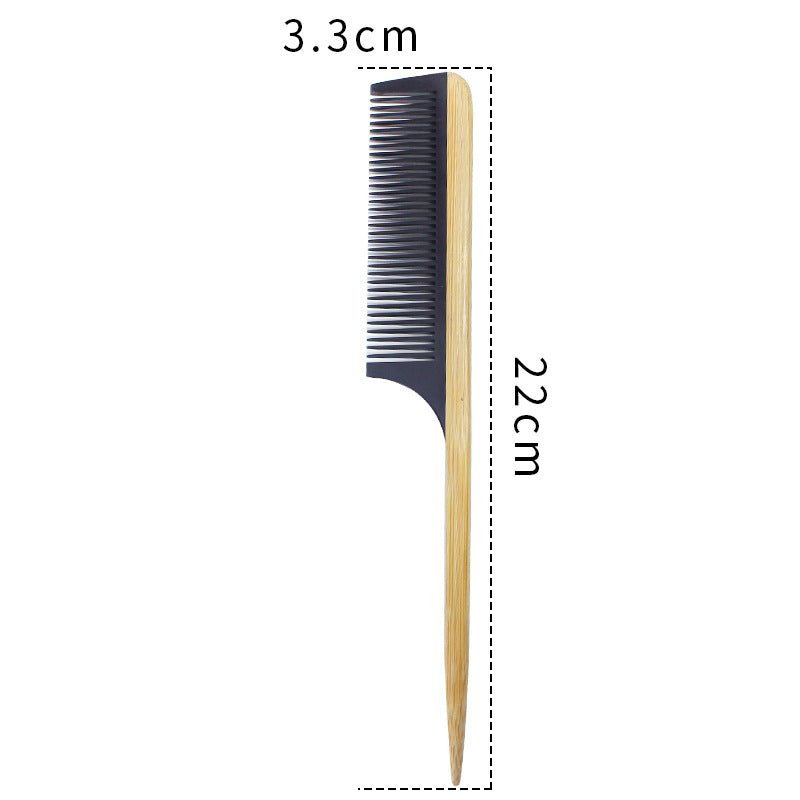 Peigne à cheveux en bambou pour femmes - Conception en bois antistatique - Feebella