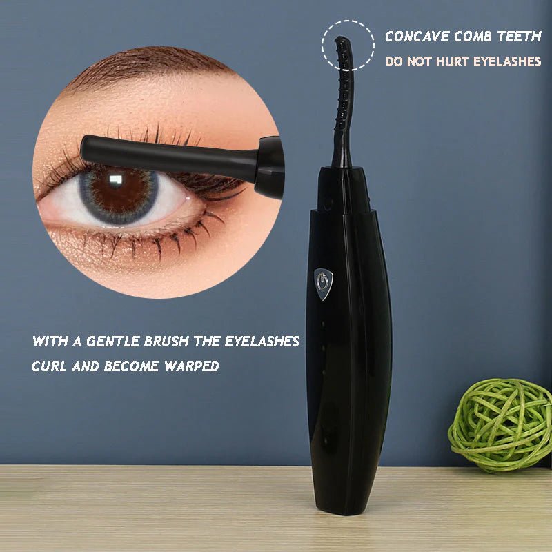 Recourbe-cils chauffant électrique Recourbe-cils rechargeable USB Recourbe-cils Chauffage rapide Bigoudi à cils naturels Outils de maquillage durable - Feebella