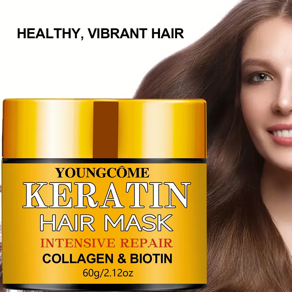 Réparations capillaires Masque capillaire Biotine Collagène Traitement à la kératine Après-shampooing pour cheveux Huile essentielle pour cheveux Nourrissant pour les dommages secs - Feebella