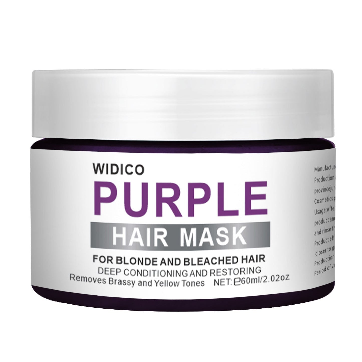 Shampooing violet pour l'élimination du teint jaune et les soins capillaires - Feebella