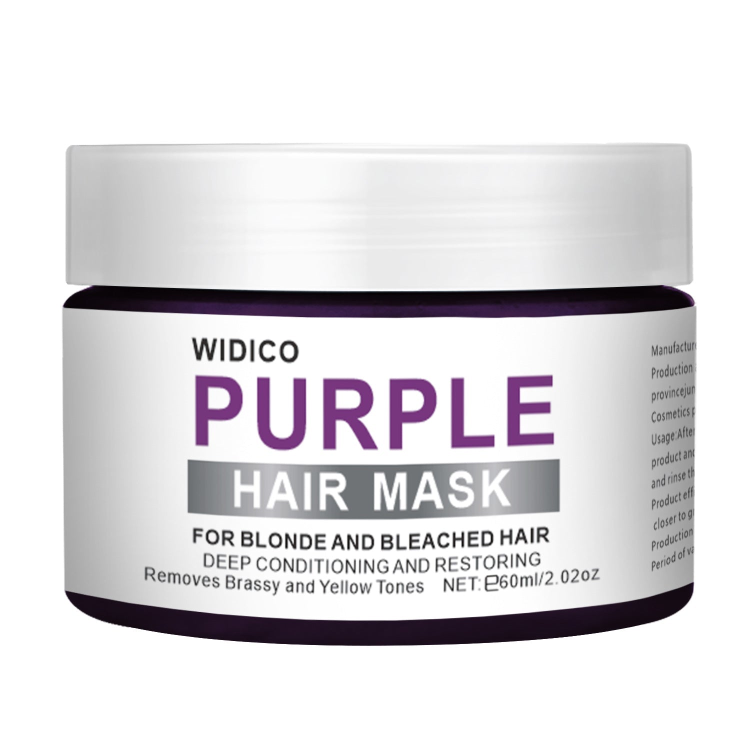 Shampooing violet pour l'élimination du teint jaune et les soins capillaires - Feebella