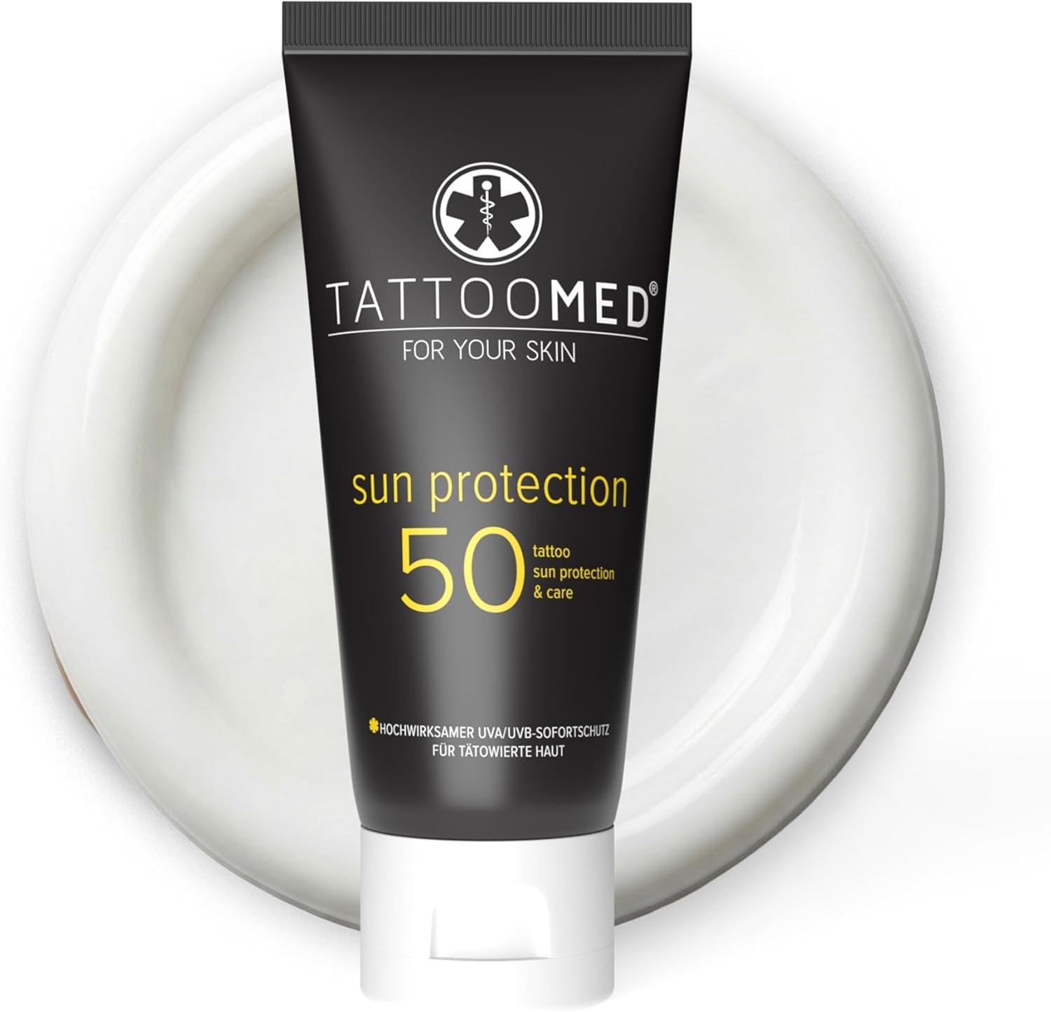 Soin Pour Peau Tatouée Crème Solaire Sun Protection SPF50 Protection Des Tatouages/Couleurs De Tatouage - Feebella