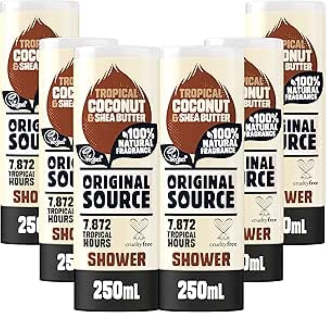 Source Gel Douche Noix De Coco & Beurre De Karité 250 Ml - Lot De 6 - Feebella